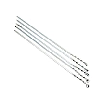 İbico T-200 Tavuk Ve Kanat Metal Mangal Şişi 60 Cm - Dar Yassı Burgulu- 100'li Paket