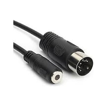 5 Pin Din Erkek To 3.5 Mm Stereo Dişi Çevirici Kablo 1.5 Metre