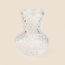 Deco Kafes Mini Vazo - Şeffaf Çok Renkli