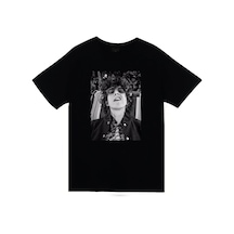Stoned&Fame Lp Laura Pergolizzi Baskılı T-shirt SIYAH