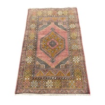 El Dokuma Eskitme Ortaköy Halısı 108x171 Vintage Halı Çok Renkli