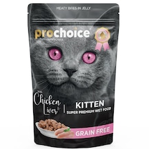 Prochoice Tahılsız Kitten Tavuk ve Ciğerli Yavru Kedi Maması 85 G