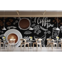 Kahve Dükkanı Duvar Kağıdı, Kafeterya Duvar Resmi,