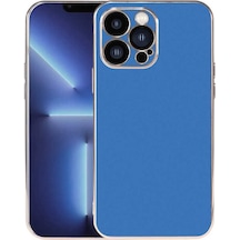 Apple Uyumlu iPhone 13 Pro Max Klfs Viyana Kılıf-saks Mavi Saks Mavi