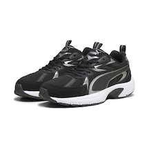 Puma Milenio Tech Suede 393489 01 Kadın Yürüyüş Ve Koşu Ayakkabısı Siyah Gümüş 36-40 Siyah - Gümüş