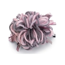 Kedi Oyuncağı, Top, Yün, Pembe Ve Gri, 7cm