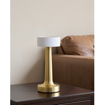 Şarjlı Dokunmatik Led Masa Lambası, 3 Renk Dimmer Özellikli Çok Renkli