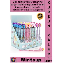 Kalem Kurşun Okul Ofis Kırtasiye Eğlenceli Tasarım Figürlü Hediyelik Şık Unicorn Yumurtlayan Kalem