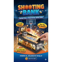 Şımartan Eğlenceli Basket Atmalı Basketbol Kumbara Çok Renkli