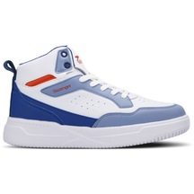 Slazenger Lalı Sneaker Erkek Ayakkabı Beyaz - Saks Mavi Sa23Le008-033
