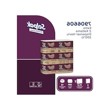 12 X 200 Yapraklık Z Katlı Dispenser Havlu, Pratik Kullanım Açik Gri