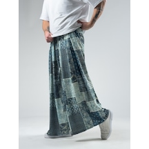 Cocopelli Patchwork Erkek Pileli Pantolon Coc3019 Desenli