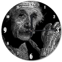 Albert Einstein Analog Duvar Saati (407685009)