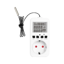 Geeksen Dijital Termostat Fiş Soketi Sürüngen Sıcaklık Çıkış Fişi 230V Kontrol Cihazı