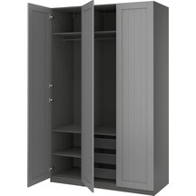 Ikea Koyu Gri Fonksiyonel Kapaklı Gardırop 150x60x236 Cm