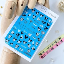 Stiker Arti 69 Mickey Minnie Beyaz