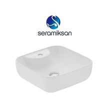 Seramiksan Form Batarya Delikli Lavabo Kare 42 CM