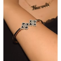 Taşlı Vaan Cleef Model Altın Bilezik 64035486