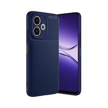 Uryport Oppo A5 Pro 4g Kılıf Auto Focus Karbon Kapak - Lacivert