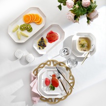 Schafer Graceful Bone Yemek Takımı 56 Parça-gold