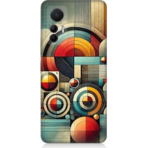 Xiaomi Mi 12 Lite 5g Uyumlu Soyut Geometrik Renk Dalgası Desenli Silikon Kılıf Çok Renkli