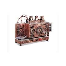 BAKIR ÇAY KAZANI + 3 ADET BAKIR DEMLİK + BAKIR DAVLUMBAZ SET