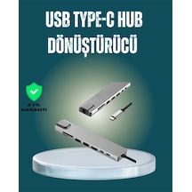 Usb C Çoklu Bağlantı Merkezi - 5 Gbps, 100 240 V, Sağlam Eloksal Tasarım