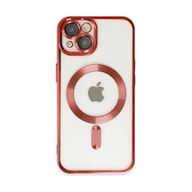 Apple İphone 14 Kılıf Kross Magneticsafe Kapak - Kırmızı Çok Renkli