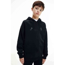 Tshirthane La Linea Trt Cizgi Adam Joke Baskılı Unisex Çocuk Kapüşonlu Sweat (528670616)