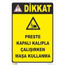 Preste Kapalı Kalıpla Çalışırken Maşa Kullanma - Isg Levhası 50x70 Cm Galvaniz Saç 0,4 Mm