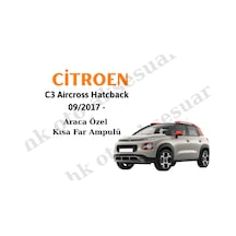 Citroen C3 Hatcback 01/2002 - 06/2010 Kısa Far Ampulü