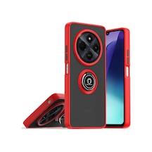 Newface - 250 - Realme C75 4g Kılıf Montreal Yüzüklü Silikon Kapak - Matxzngz - - Kırmızı