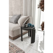 La Via Siyah Yuvarlak Zigon 4 Lü Siyah