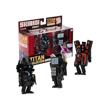 Skibidi Toilet Titan Pack 3'lü Koleksiyon Figür Seti - Orijinal Lisanslı Oyuncak