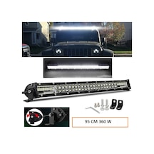 Off Road Led Bar Çift Sıra 95/80/65/50 Cm Seçenek Beyaz Sarı Mod