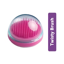 Beauty Premium Twisty Brush Saç Fırçası - Kendini Temizleyen, Saç Bakımı Ve Masaj Pembe