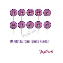 Kuromi Temalı Kürdan Seti 10 Lu
