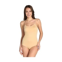 Kadın Beyaz İp Askılı Çıtçıtlı Badi Üçlü 001