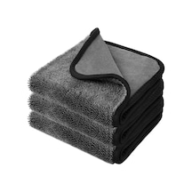 Newmix Premium 600 Gsm Çift Taraflı Twisted Bez Siyah