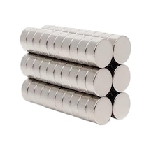 50 Adet 10x5 Yuvarlak Neodyum Mıknatıs Magnet Çap: 1 Cm - Kalınlık 5 Mm