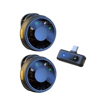 Leezsing Kablosuz Yaka Mikrofonu - 1 Alıcı 2 Mikrofonlu, 30m Menzilli, Gürültü Azaltmalı, Type-c Şarjlı