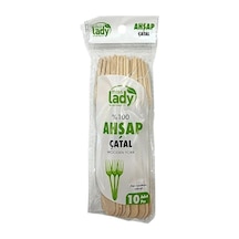 Lüx Ahşap Çatal 10'li Diğer
