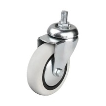 352 - 75x25 Mm Pvc Makaralı Vidalı Teker 4 Adet Beyaz