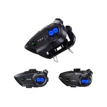 Y5x Rgb Işıklı Intercom 5 Kişi Bağlantılı 1000mah Motosiklet Bluetooth Kulaklık Seti