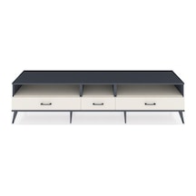 Hyperion Tv Ünitesi 3 Raflı 3 Çekmeceli 220x44x51 Antrasit-aytaşı Aytası/aytası - Antrasıt