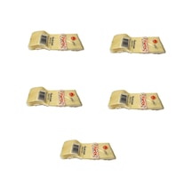 Plastik Krem Renkli Lüx Parti Doğum Günü Çatal - 18 Cm. - 25 Adetlik 5 Paket Sarı