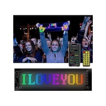 Led Ekran Matrix Panel Cama Yapışan En Büyük Boy 20x64
