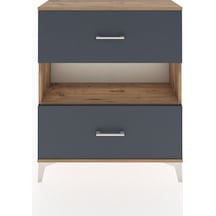 Arges Şifonyer Tek Raflı 2 Çekmeceli 88x30x106 Çam-antrasit Atlas Çam