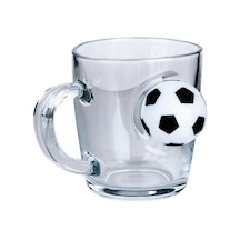 Futbol Toplu Özel Çay Kahve Bardağı Fincan Kupa 340 Cc Fincan Şeffaf