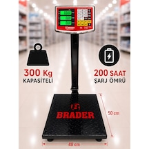 300 Kg Kapasiteli Terazi-1.kalite-katlanır Şarjlı Kantar